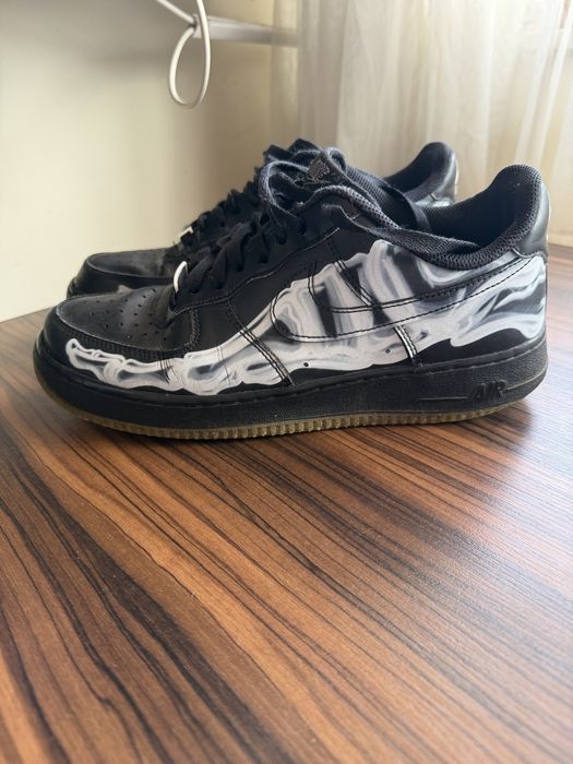 Nike Air Force Black Skeleton Номер 42