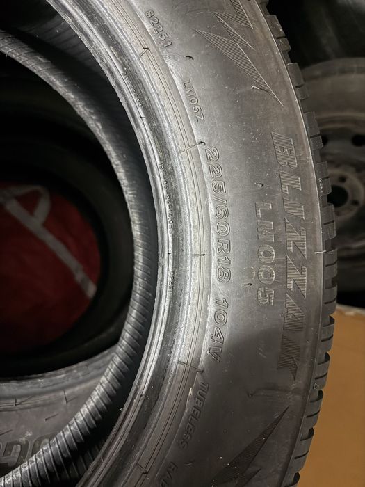 Set 4 anvelope iarna Bridgestone 225/60R18 104V dot 2022