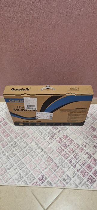 Gawfolk 27-инчов извит геймърски монитор с Full HD 1080P и FreeSync, 1800R безрамков компютърен монитор