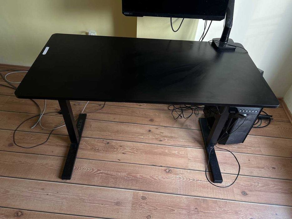 Birou reglabil electric 120x60 cm (70-120 cm) - negru