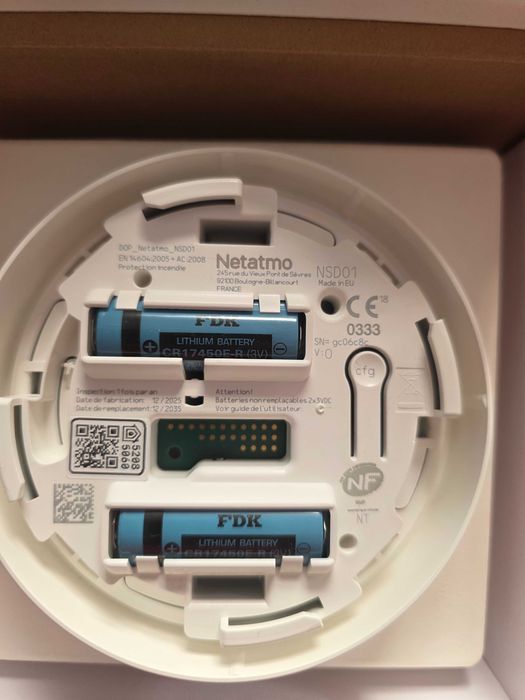 Detector inteligent de fum Netatmo NA-NSA-EC