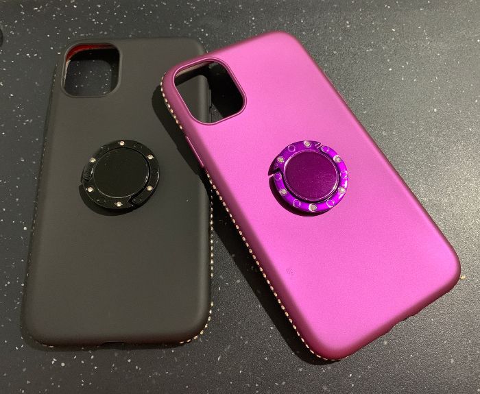 Husa + pietricele + inel iPhone 11 , 11 Pro, 11 Pro Max