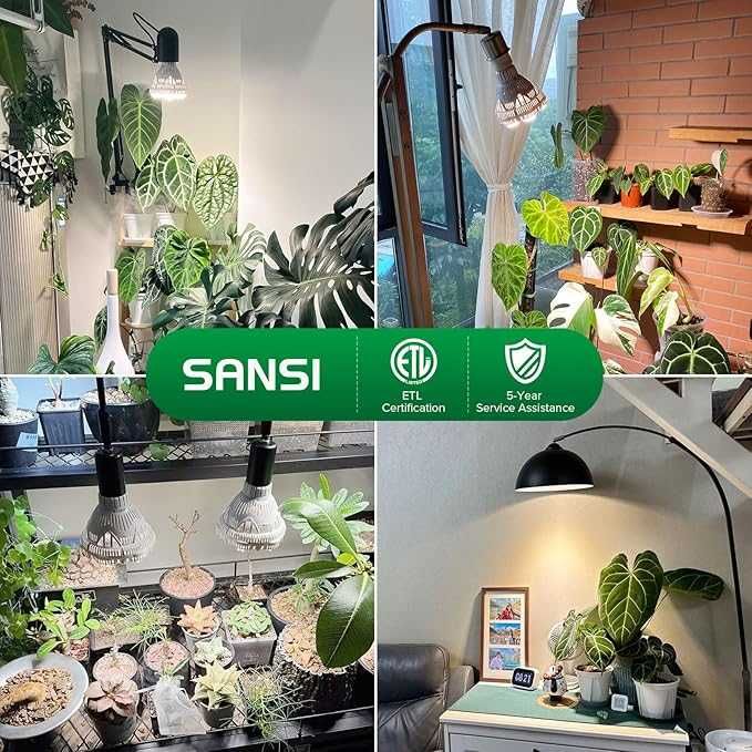 SANSI лампи за отглеждане на стайни растения с пълен спектър, 36W