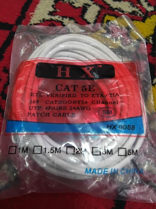 5 метров LAN RG45 патчкорд шнур кабель