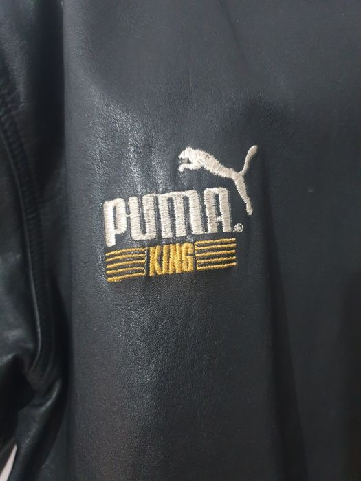 Geacă vintige anii 80, din piele naturala marca Puma