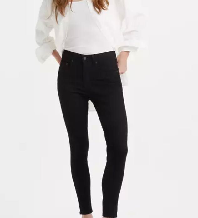 Оригинални Дамски Дънки Levi's Strauss Lot Skinny 721 Дънки Черни