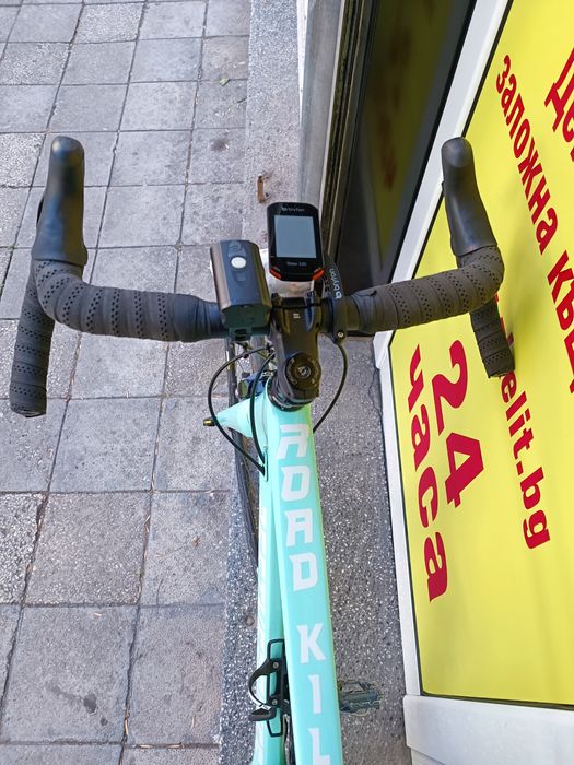 Шосеен велосипед - карбон, Shimano 105, Mavic + GPS