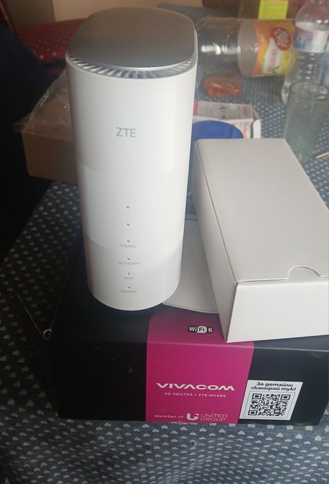 Безжичен рутер, ZTE MC888, 5G, 17GB/s, Бял
