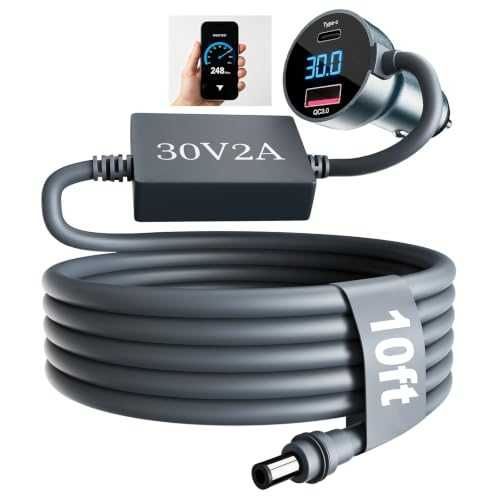Ново Зарядно за Starlink Mini 12V-24V 30V 60W за кола кемпер лодка USB-C кабел 3 метра