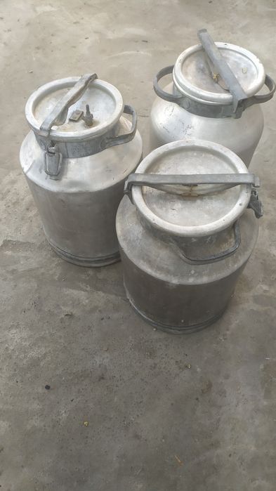 Фляги, подойник без крышки