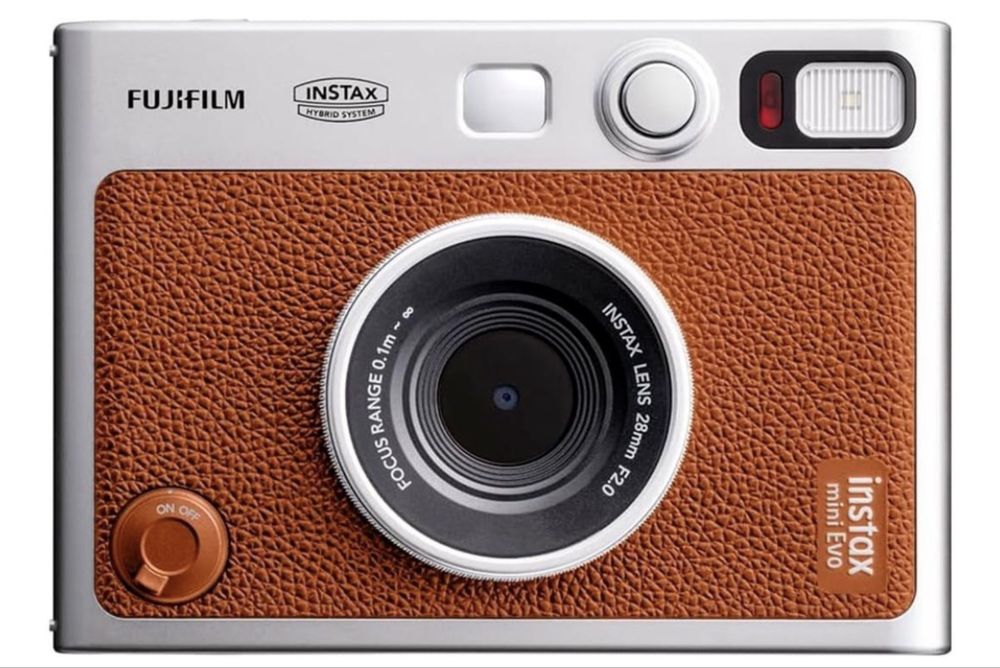 Instax mini evo коричневая