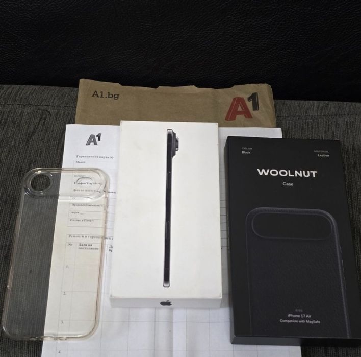 256GB iPhone 17 Air Гаранция от A1 до 2027г. Black | Черен