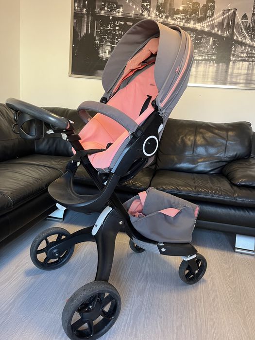 Stokke Xplory V5 auhleisure coral бебешка количка лимитирана серия