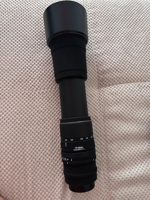 Телеобъектив Sigma AF 170-500mm f/5-6.3 APO DG (с блендой)