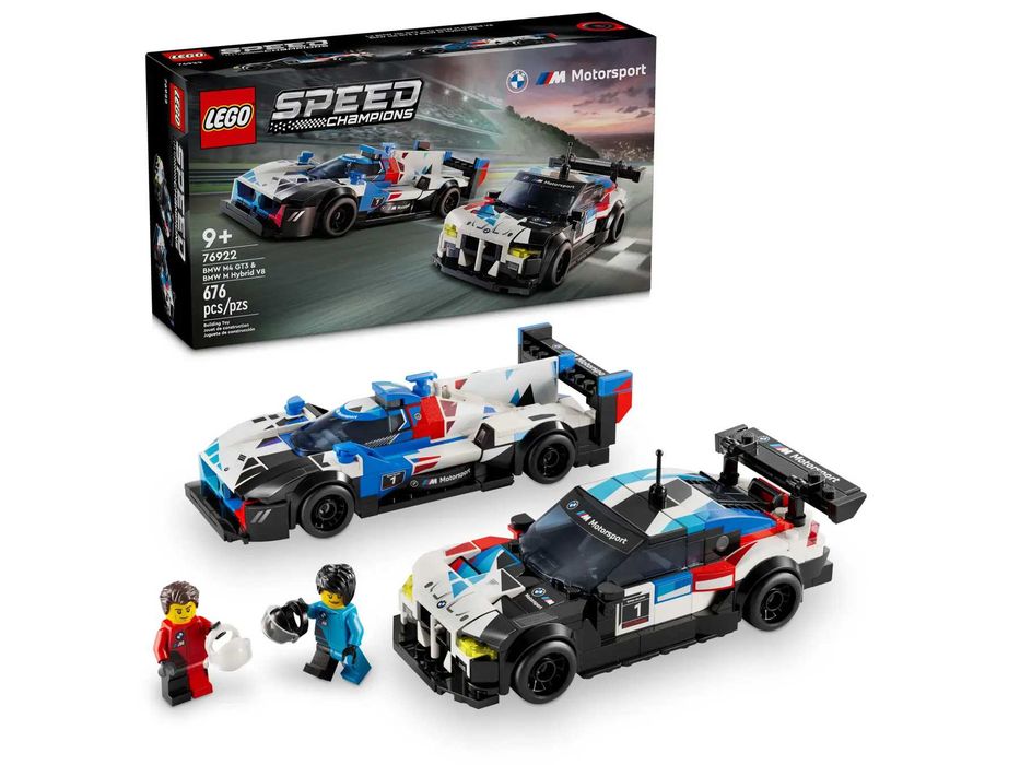 LEGO Speed Champions Гоночные автомобили BMW M4 GT3 и BMW M Hybrid V8