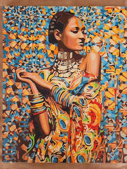 Декоративна ръчно оцветена картина-акрил