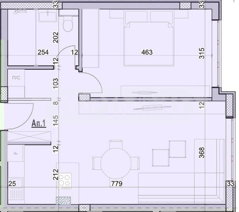 Продава се Двустаен апартамент в Варна, Галата - 65 кв.м за 1128 €/кв.м - Снимка #1