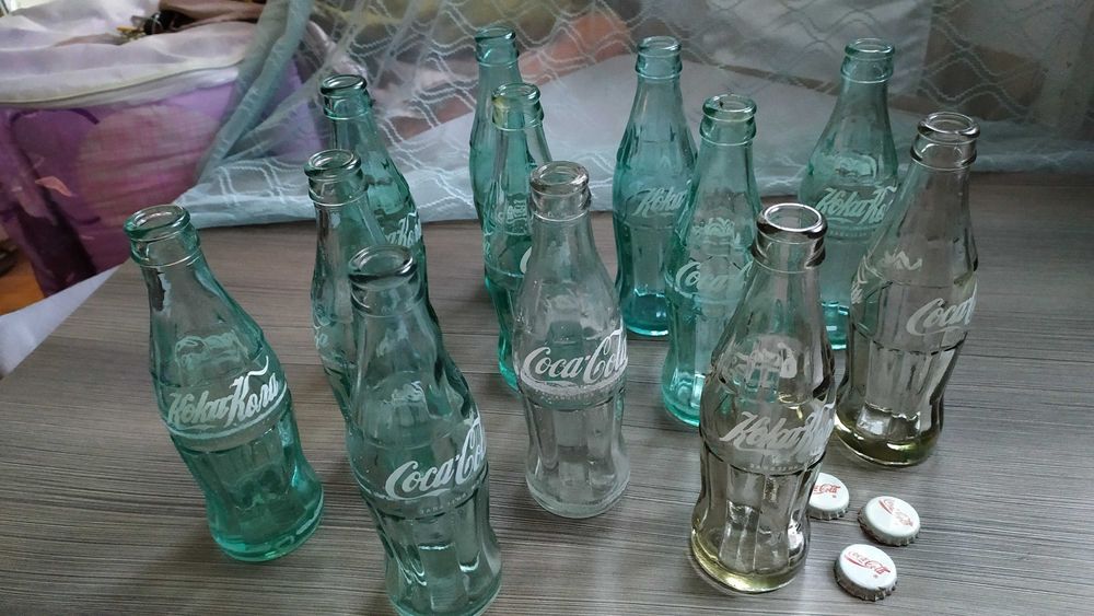 Колекционерски стъклени бутилки Кока Кола