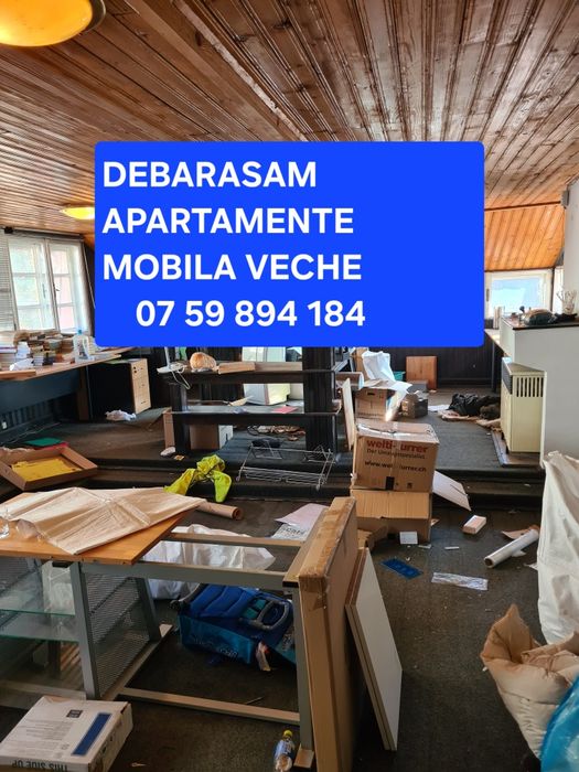 Debarasari apartamente, mobila veche,poduri,beciuri