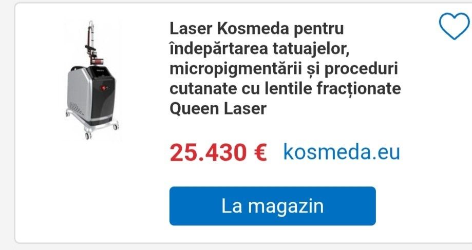 Aparat de scos tatuaje