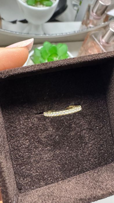 Inel din aur galben de 18K cu Diamante naturale