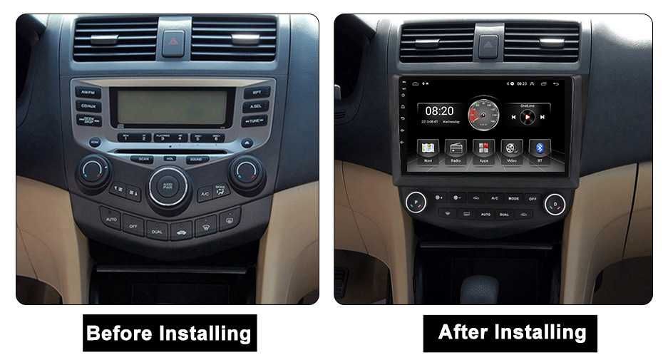 Навигация Двоен дин Мултимедия за HONDA ACCORD 7 Android Хонда Акорд 7