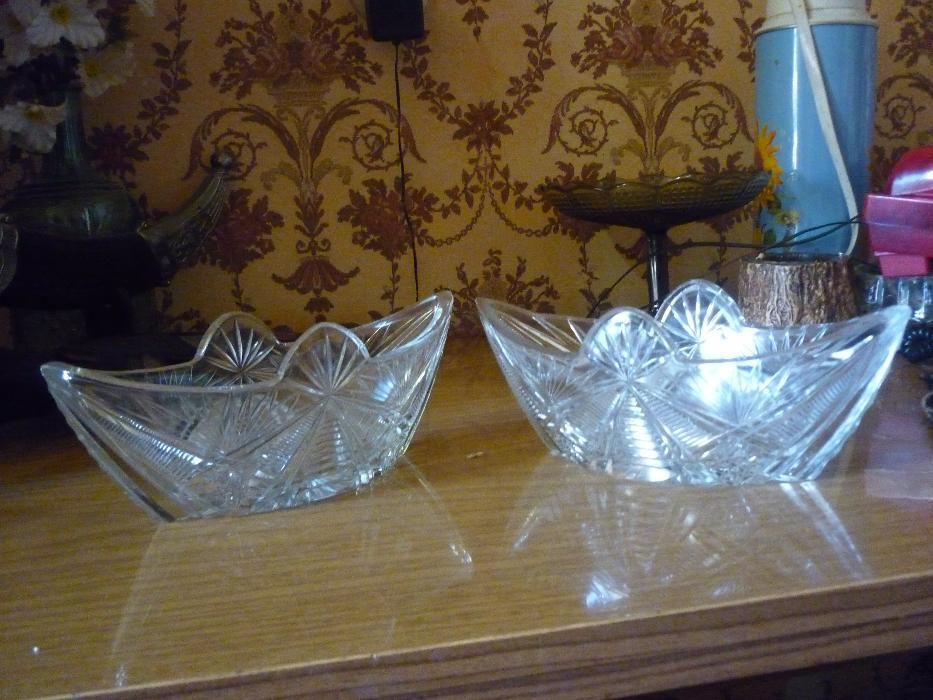 Xрустальные вазочки. Советские.