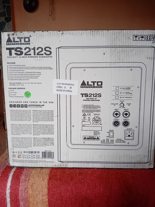 Vindem bass Alto 1250 W  activ,adică cu amplificare în el
