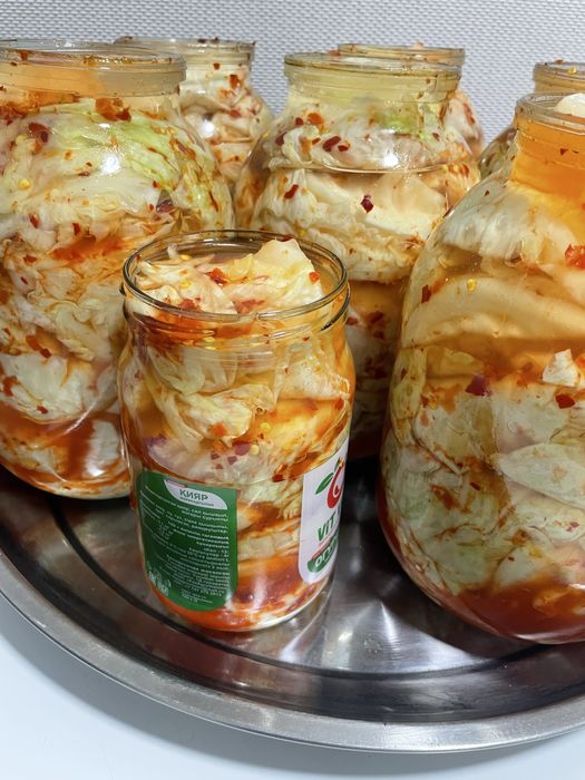 Холодец говяжий  , капуста острая