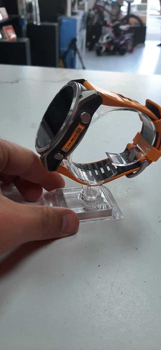 Used Products Dorobanti/Smartwatch Garmin Fenix 8, 51mm, AMOLED, Glass, Android/iOS, Curea Spark Orange Graphite/Garantie 12 LUNI