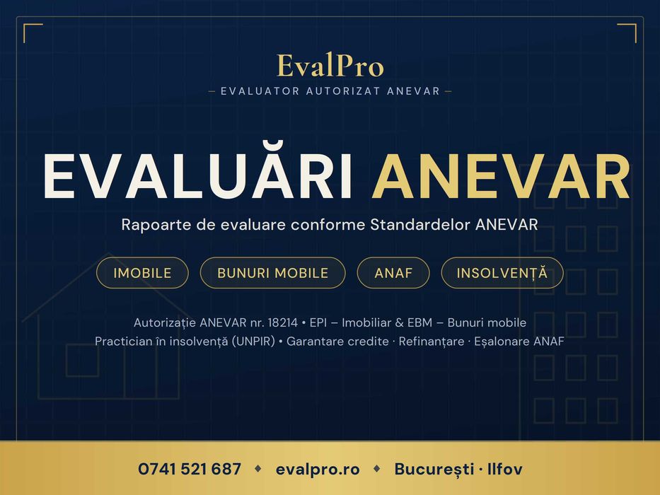 Raport evaluare ANEVAR impozitare, eșalonare, imobile, bunuri mobile