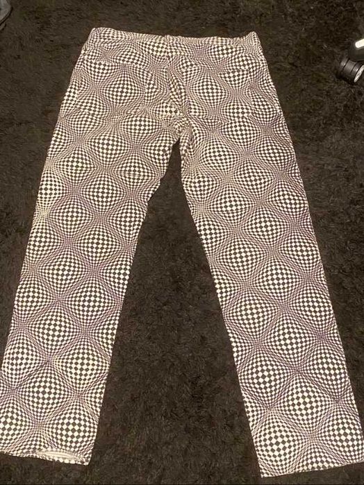 Blugi Space Tribe - alb & negru - marime L