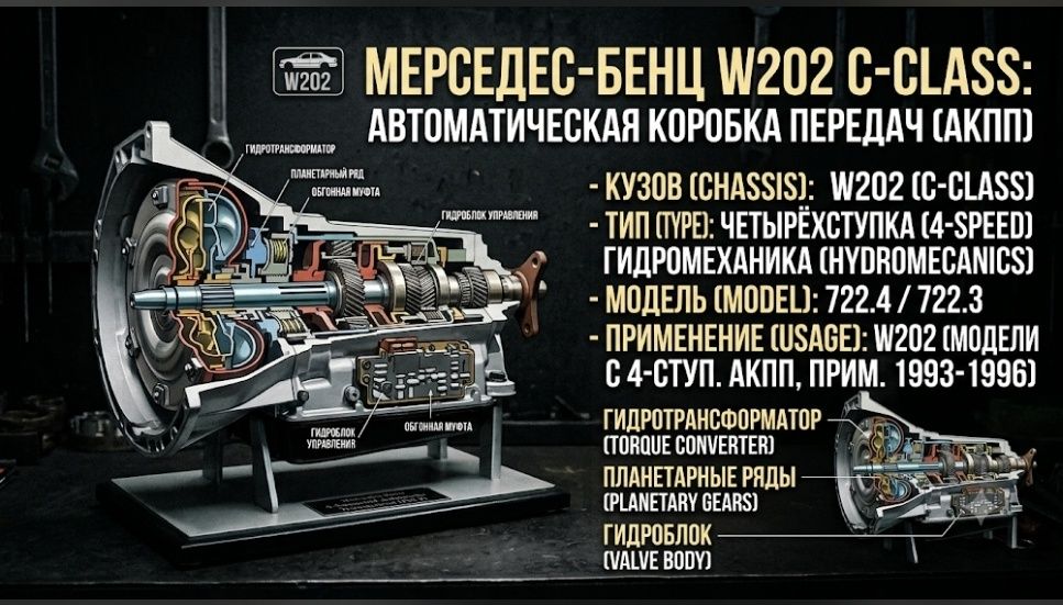АКПП 4-ступка. W202