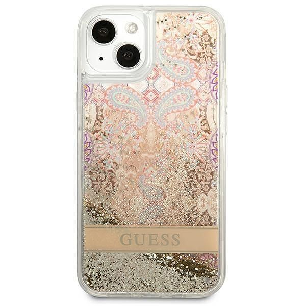 Guess hardcase paisley liquid glitter - дизайнерски кейс с течност за