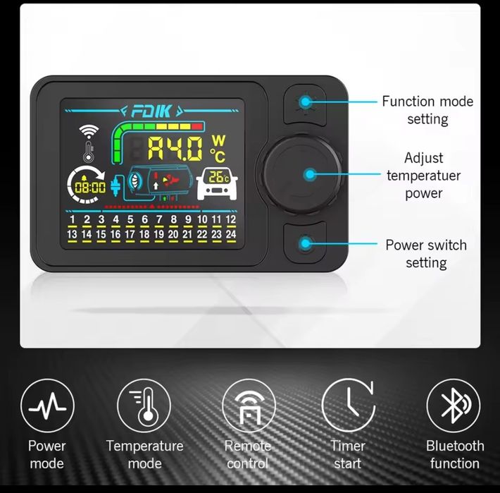 Sirocou, Încălzitor 12v,24v,220v diesel