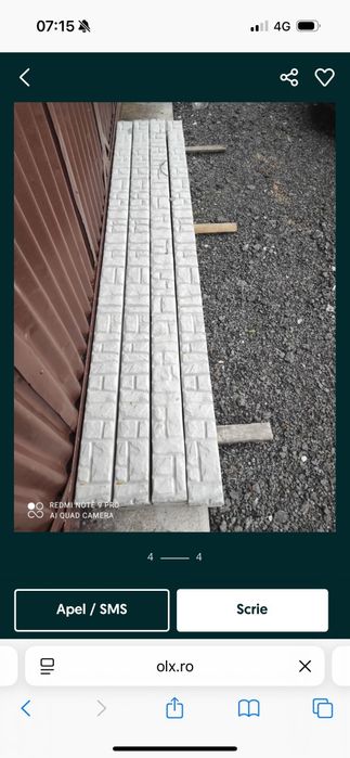 Gard din placi de beton prefabricate