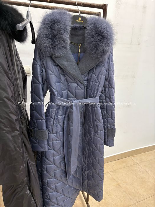 Шушляково яке якета с естествен косъм лисица