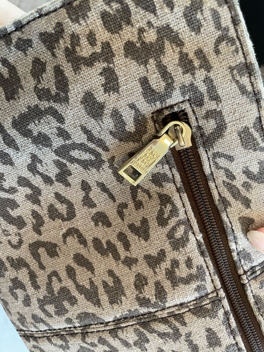 Клатч тканевый леопард