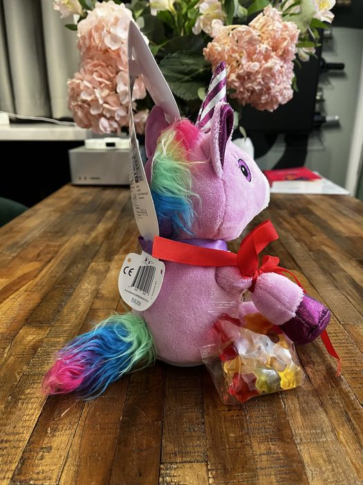 Unicorn Interactiv pufos – NOU cu etichetă (Repetă ce spui)