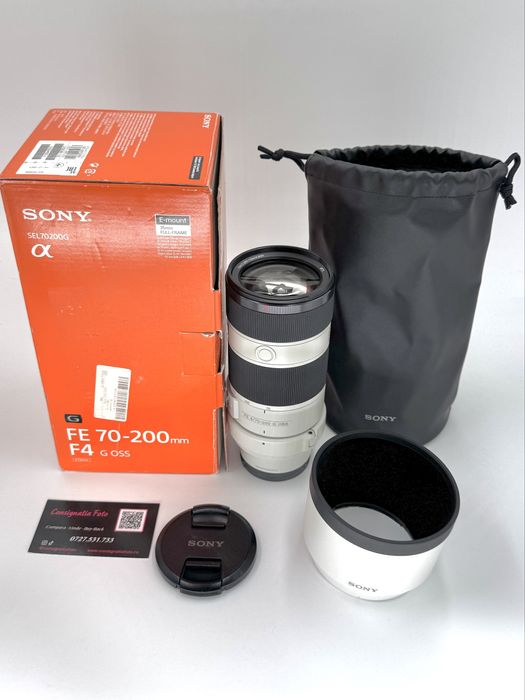 Sony FE 70–200mm F4.0 OSS G – Ca nou ! Garantie 3 luni !