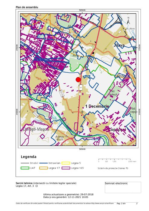 Teren intravilan com. 1 Decembrie (IF), pe DN 5/E70, Centura Sud (A0)