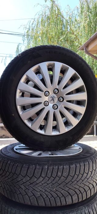 Jante roti 215 60 16 5x108 peugeot cu anvelope