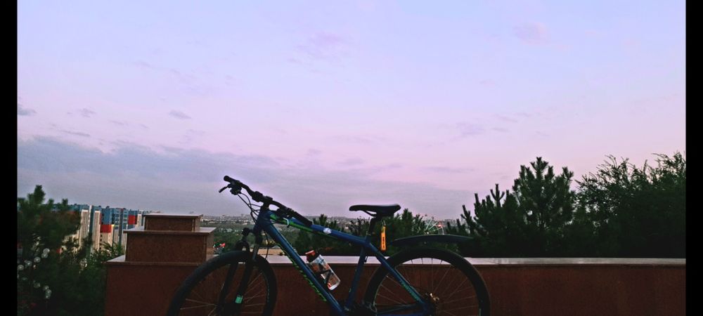 Синий велосипед MTB