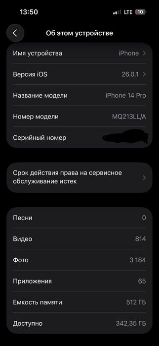 Iphone 14 pro LLA 512 gb Gold