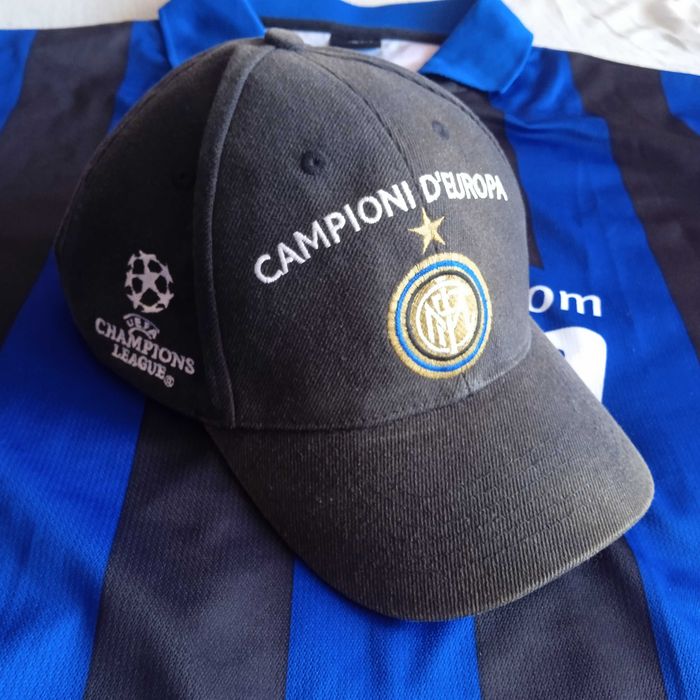 INTER MILANO 22.05.2010+ПОДАРЪК Тениска UEFA CL FINAL MADRID CAMPIONI D' EUROPA TRIPLETE OSFA Интер оригинална шапка Baseball Cap FC Internazionale