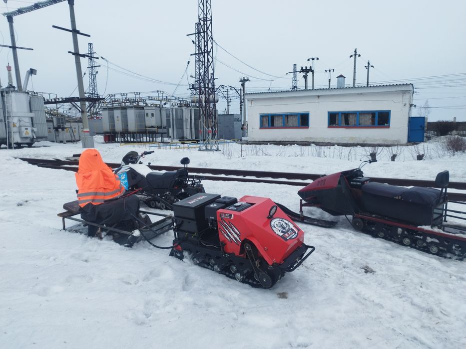 Продам снегоход переделанный буксировщик