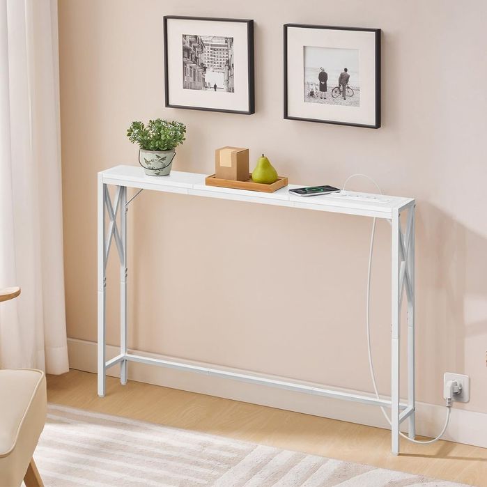 Consola ingusta alba 100cm