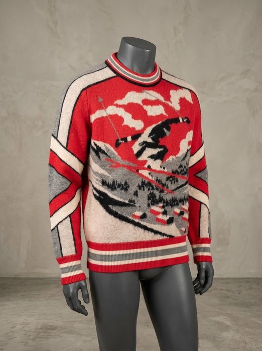 Pulover DSQUARED2 SKI original, Lână 100%, Mărimea L – Nou Fără Etichetă