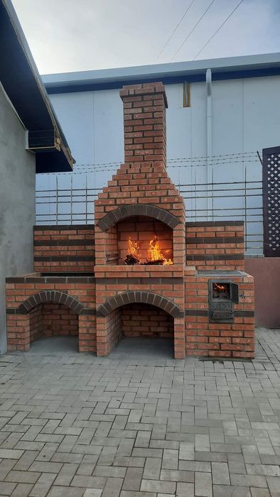 Grătare rustice din cărămidă