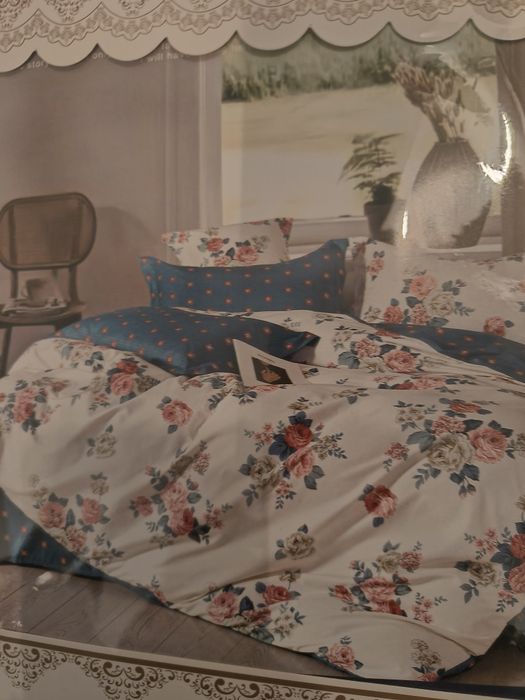 Lenjerie nouă pat finet pentru 2 persoane